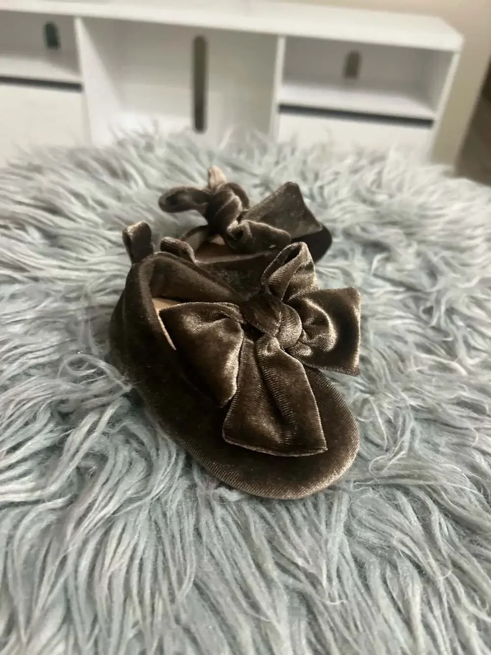 Old Navy Baby Velvet Bow Ballet Flats